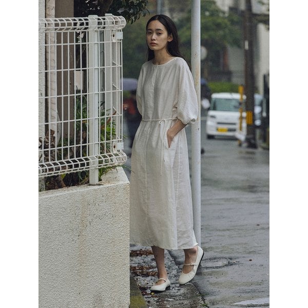 [0720_b PICK] NINA PUFF DRESS_IVORY