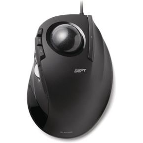 미국 엘레컴 트랙볼 마우스 ELECOM DEFT Trackball Mouse Wired Finger Control 8Button Functio