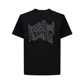 26SS 사카이 반팔 티셔츠 2601121S 001 BLACK