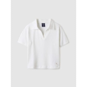 후아유 Ribbed Collar T-Shirt(Set-up) WHRAE2591F