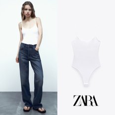 ZARA 자라 화이트 스트랩 바디수트