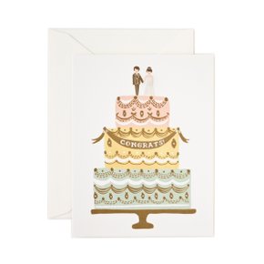 Congrats Wedding Cake Card 웨딩 카드