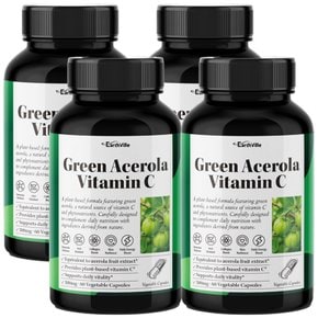 2+2 그린아세로라 비타민C 브라질산 5000mg 추출물 60캡슐 4개
