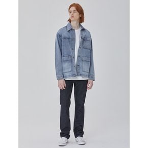 DENIM SQUARE WORK JACKET INDIGO