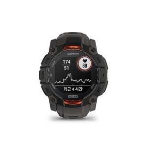 인스팅트 3 솔라 50mm 블랙 차콜 밴드 멀티스포츠 GPS 스마트워치