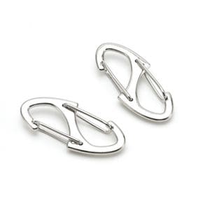 미니 가방 악세사리 S형 카라비너 고리 실버 41mm 원형카라비너