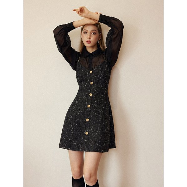 트윙클 누아르 미니원피스
