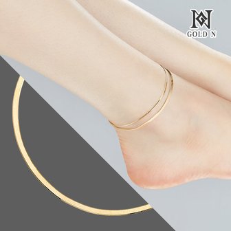 골드앤 14K 스네이크 라인 발찌 2mm