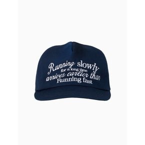 RUNNING SLOWLY COTTON CAP_NAVY