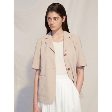 FRONTROW [Easy] Half-sleeve Belted Blazer_2color