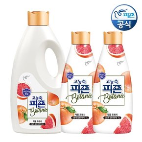 고농축 섬유유연제 보타닉 자몽프레시 2L 용기+1L 용기 x 2개