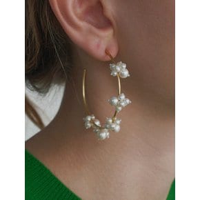 Blooming Bud Hoop Earrings