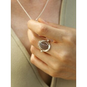 vine stone ring-gray