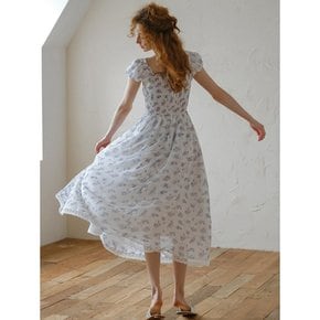 Cest_Floral lace slim waist dress