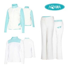 혼마 레이디고 여성 골프웨어 3종 풀세트 (자켓 티셔츠 팬츠)