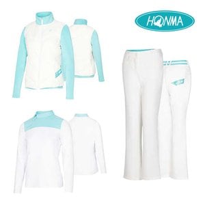  혼마 레이디고 여성 골프웨어 3종 풀세트 (자켓 티셔츠 팬츠)