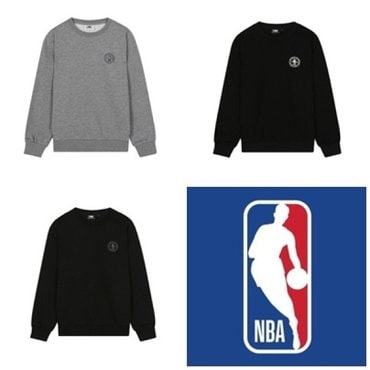 NBA 스몰 로고 맨투맨 3종모음 (기모) N234TS955P