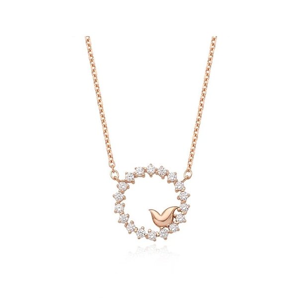 홀라 튤리 실버핑크 목걸이 TNSSVP11569S