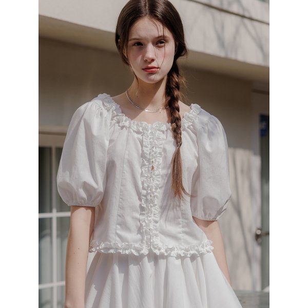로즈프릴블라우스 아이AD468