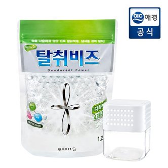 애경ST 홈즈 탈취 비즈 리필 1.2kg + 용기 x 3개