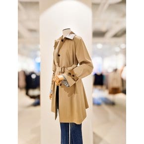 [파주점] [더아이잗컬렉션]벨티드 레더 빈티지 하프 트렌치코트 CR3A0TC711