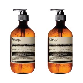 AESOP 이솝 리서렉션 핸드 워시 500ml 2개