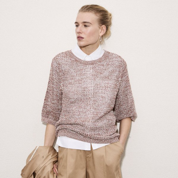 Cotton Linen Blend Knit OXID ECRU