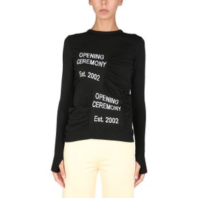 FW21 OPENING CEREMONY Knits CREW NECK SWEATER BLACK YWHE012_F21KNI0011003