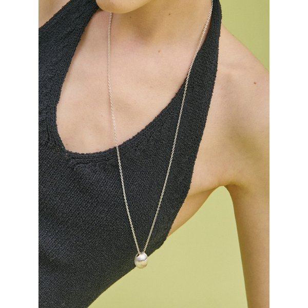 Ribbed Orb Necklace