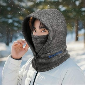 멜란지 김서림방지 이중 후드넥워머