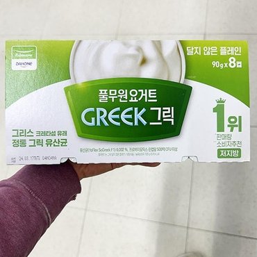  풀무원 요거트 그릭 달지않은 플레인 90g x 8컵 코스트코