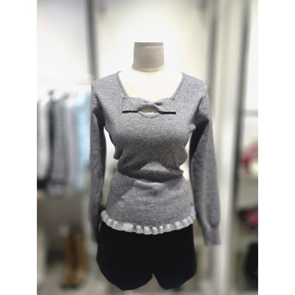 [여주점] 리본 포인트 니트 풀오버 ES1JK211