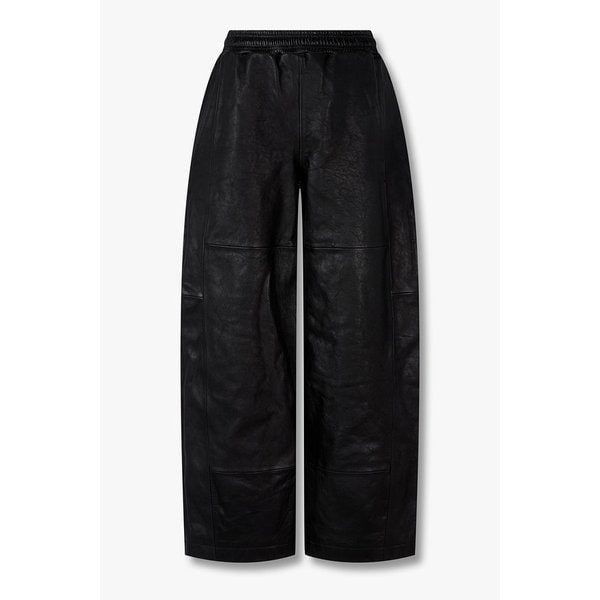 [UNISEX] 패치워크 레더 스웨트팬츠 3625363002000