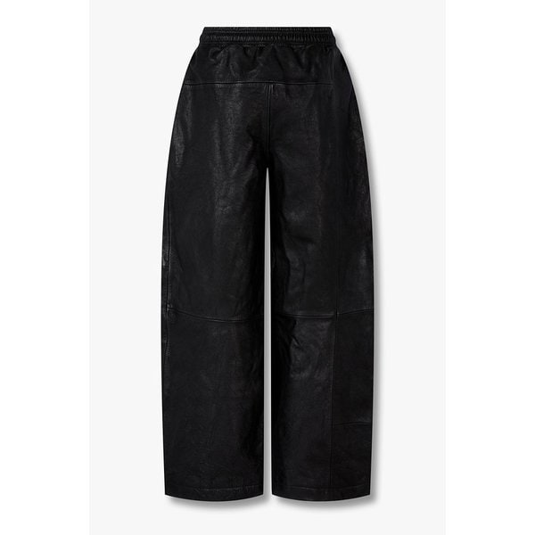 [UNISEX] 패치워크 레더 스웨트팬츠 3625363002000