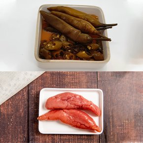 청양고추 간장절임 400g+백명란 400g