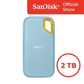외장SSD 2테라 2TB 익스트림 SSDE61 외장메모리 대용량 스카이블루
