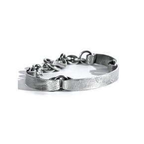 SEWN SWEN SILVER LINE SCRATCH BRACELET