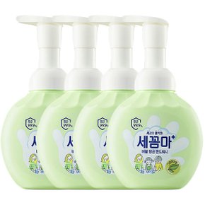 버블 항균 핸드워시 그린허브향 250ml x 4개 용기