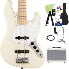 일본 펜더 재즈베이스 Squier by Fender Affinity Jazz Bass V 올림픽 화이트 5현 베이스 초보자