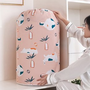 고양이 일러스트 PEVA 이불 옷 대용량 파우치 정리함