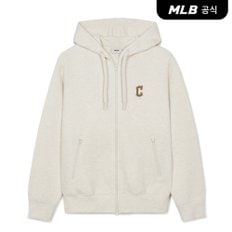 [코리아공식] 베이직 스몰로고 양면지 후드 집업 CLE (Oatmeal)