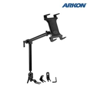 TAB801 아콘 ARKON 슬림그립 차량용 보조석 태블릿 거치대 - 헤비듀티 22 2관절 시트 레일/보조석 고정 볼트 고정식 (56cm)