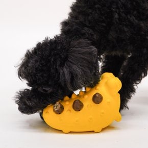 페슬러 네추라너리쉬 옐로우 몬스터 덴탈트릿 강아지 간식 장난감 + 간식 리필 8P