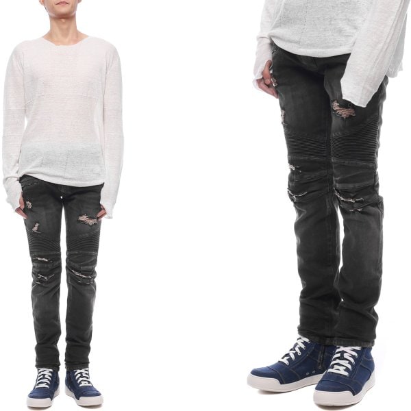 [부산점] 남성 바이커 데님 팬츠 (W7H9551 T020D 176)