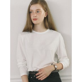 [1+1] Hope Silket Cotton Long Sleeve T-shirt - 4color