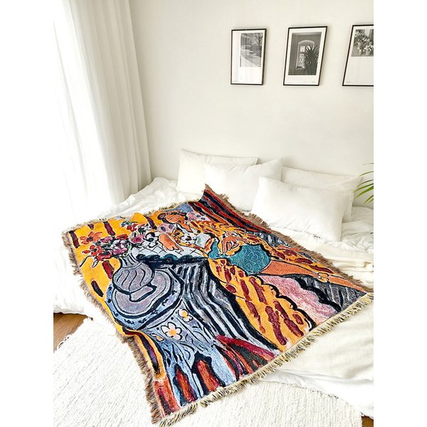 앙리 마티스 노란옷의 오달리스크 코튼 블랭킷