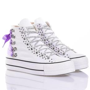 스니커즈 3145 CONVERSE PLATFORM CORSET SWAROVSKI White