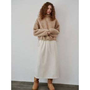 Corduroy skirt (Ivory)