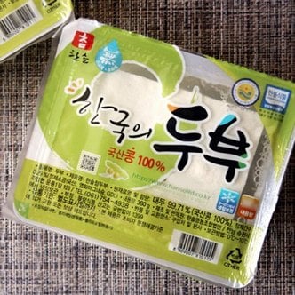푸드공작소 국산콩 두부 420g 1팩 부침/찌개용