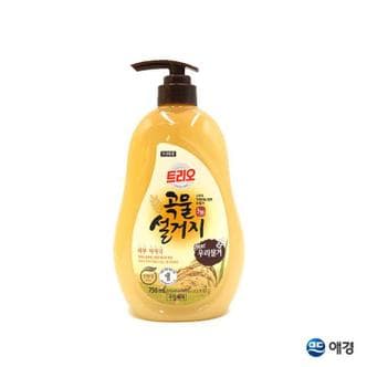 셀러허브 트리오 곡물설거지 우리쌀겨 주방세제 750mL 용기 1EA (S11356358)